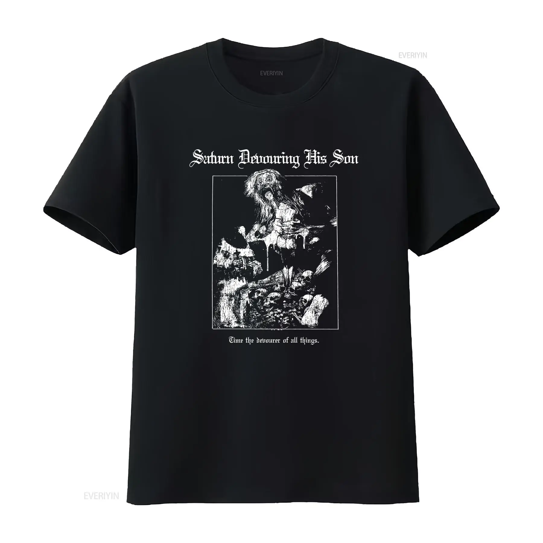 Vintage Fashion De - Gothic Horror T Shirt Saturn Devouring