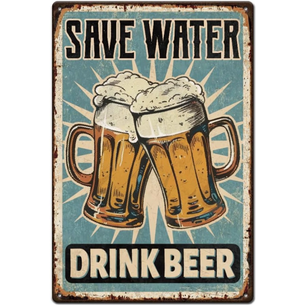Vintage Fashion Posters - 1 pc Beer Metal Sign Bar