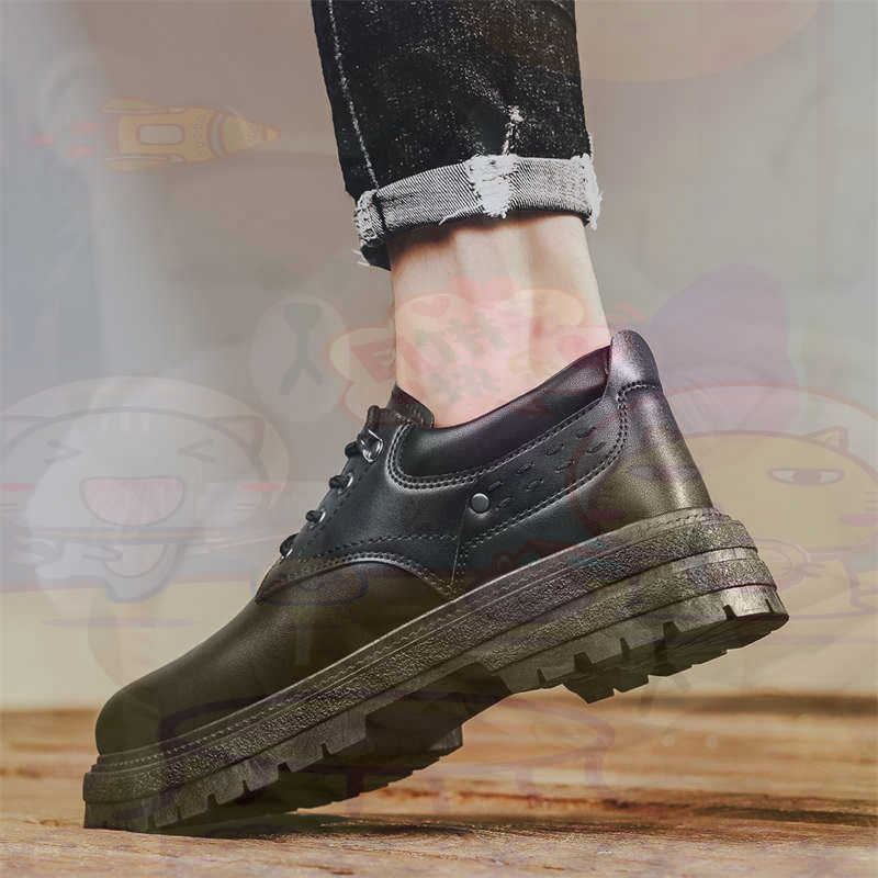 Vintage Fashion Canada - Dark Natural Leather Fashion Trainers Tennis