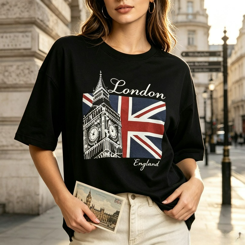 Vintage Fashion London - London England Big Ben Front Print