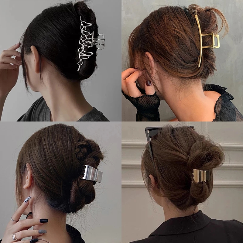 Vintage Fashion Ai - Fashion Irregular Metal Hair Claw Vintage