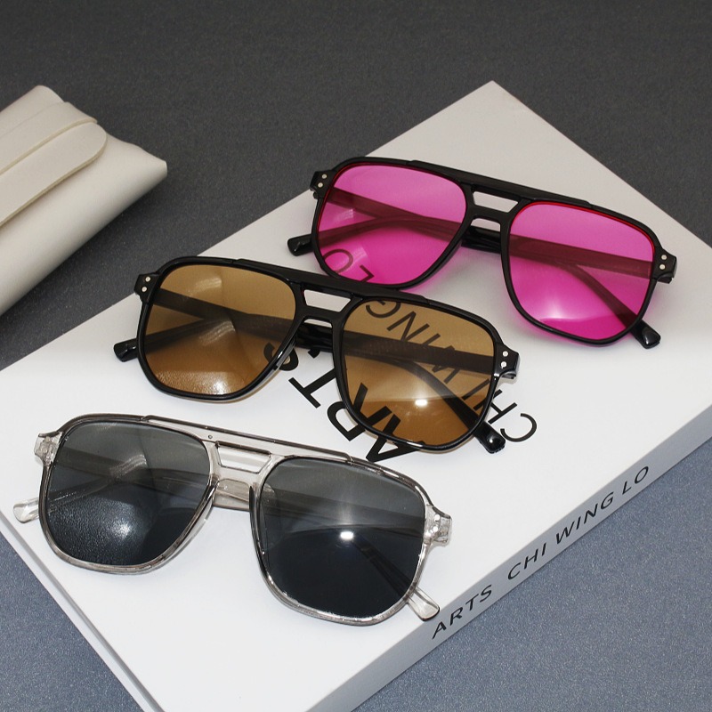 Vintage Fashion De - Vintage Square Sunglasses Woman Oversized Big