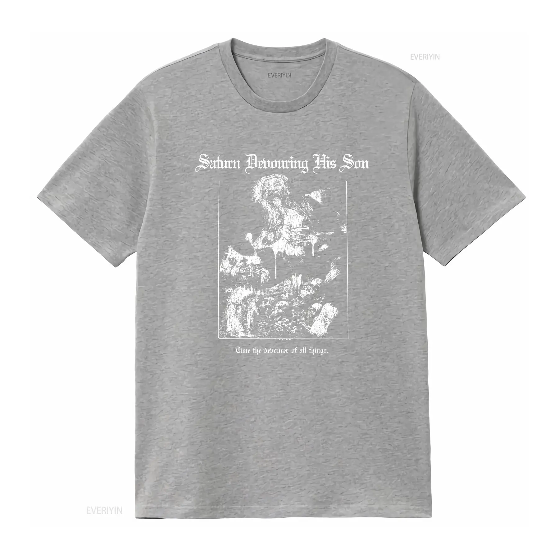 Gothic Horror T Shirt Saturn D - Vintage Fashion De ulasan dan harga