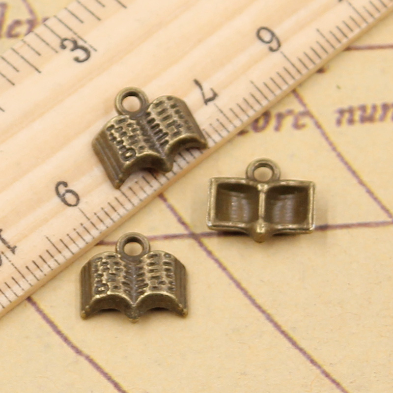 20pcs Charms Open Holy Bible B - Vintage Fashion Books ulasan dan harga