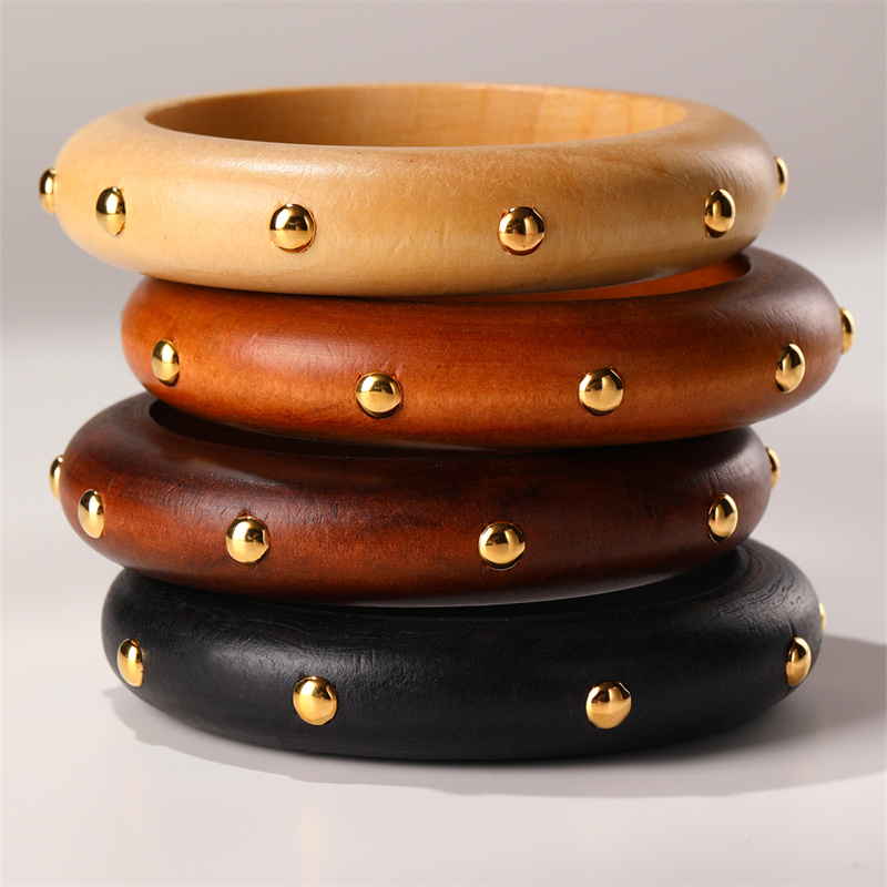 1/4pcs/set  Multi-Color Wooden - Vintage Fashion Looks ulasan dan harga
