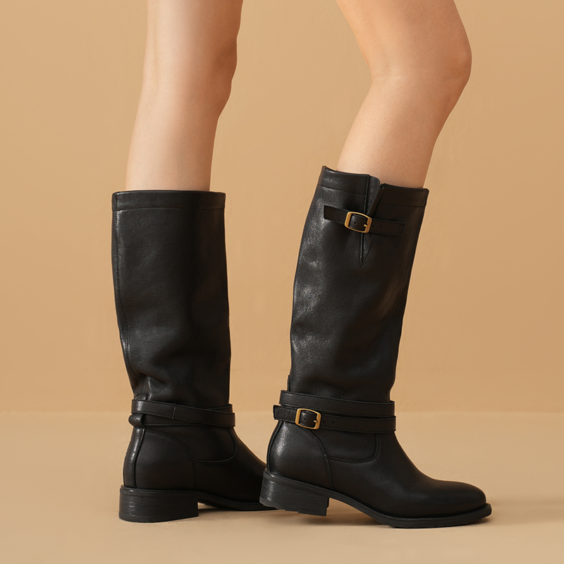 BEAUTODAY Long Boots Women She - Vintage Fashion Boots ulasan dan harga