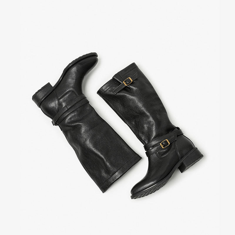 BEAUTODAY Long Boots Women She - Vintage Fashion Boots ulasan dan harga