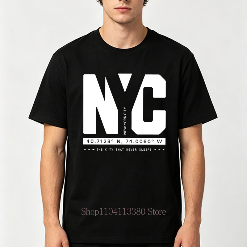 Nyc Graphic Print T-shirts for - Vintage Fashion Nyc ulasan dan harga