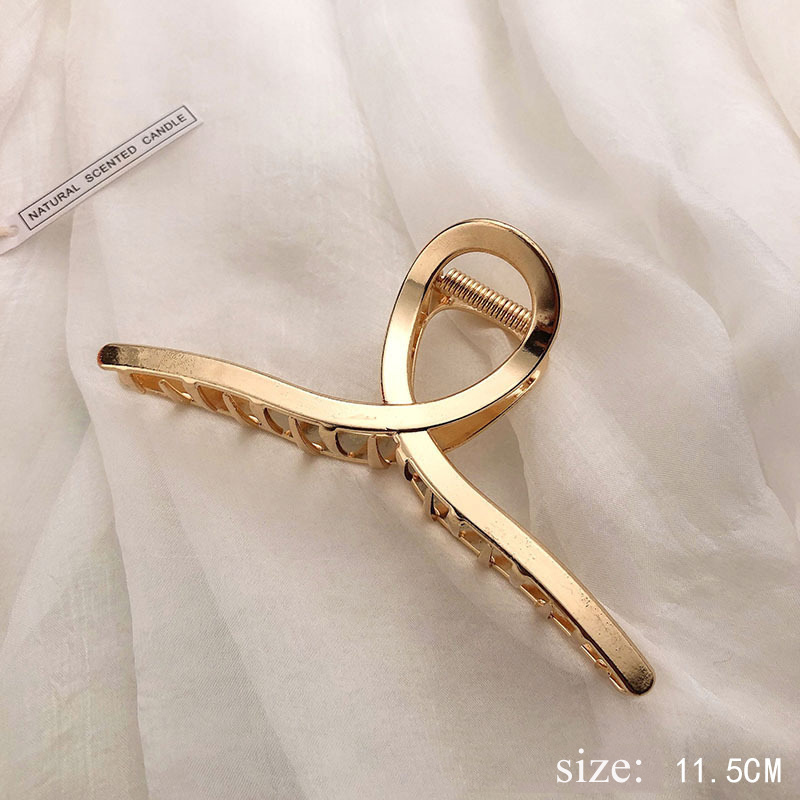 New Geometric Metal Hair Clips - Vintage Fashion Ai ulasan dan harga