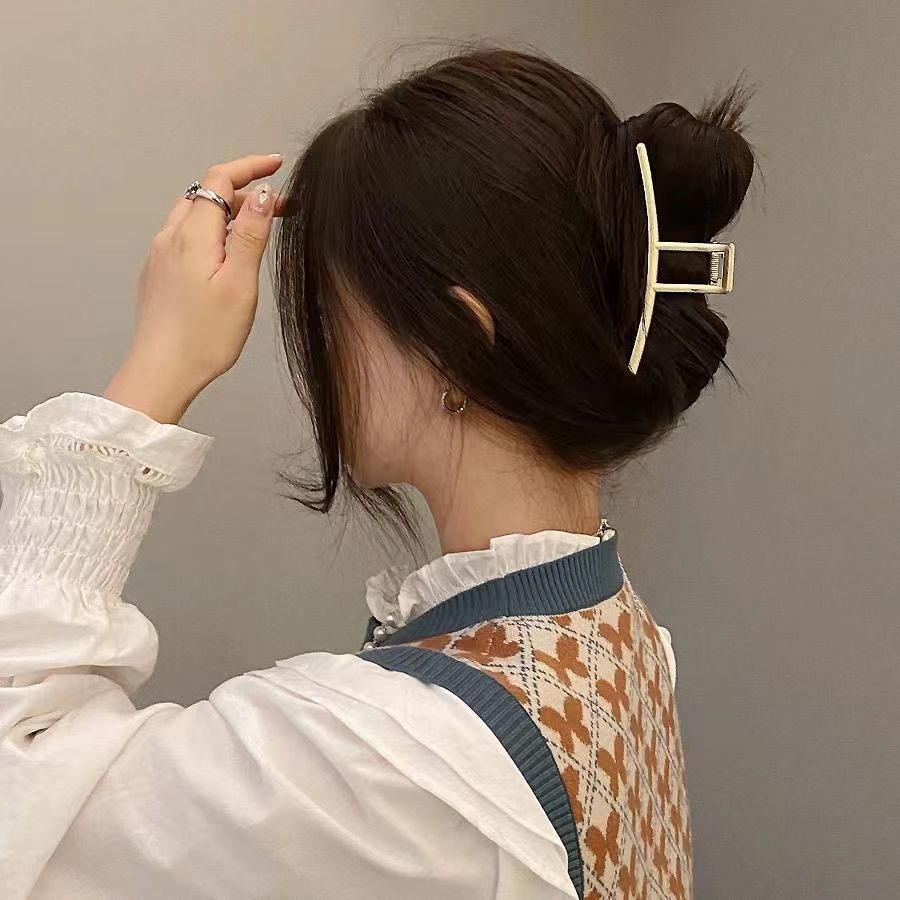 New Geometric Metal Hair Clips - Vintage Fashion Ai ulasan dan harga