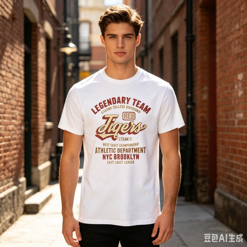 Men Streetwear T-Shirt LEGENDA - Vintage Fashion Nyc ulasan dan harga