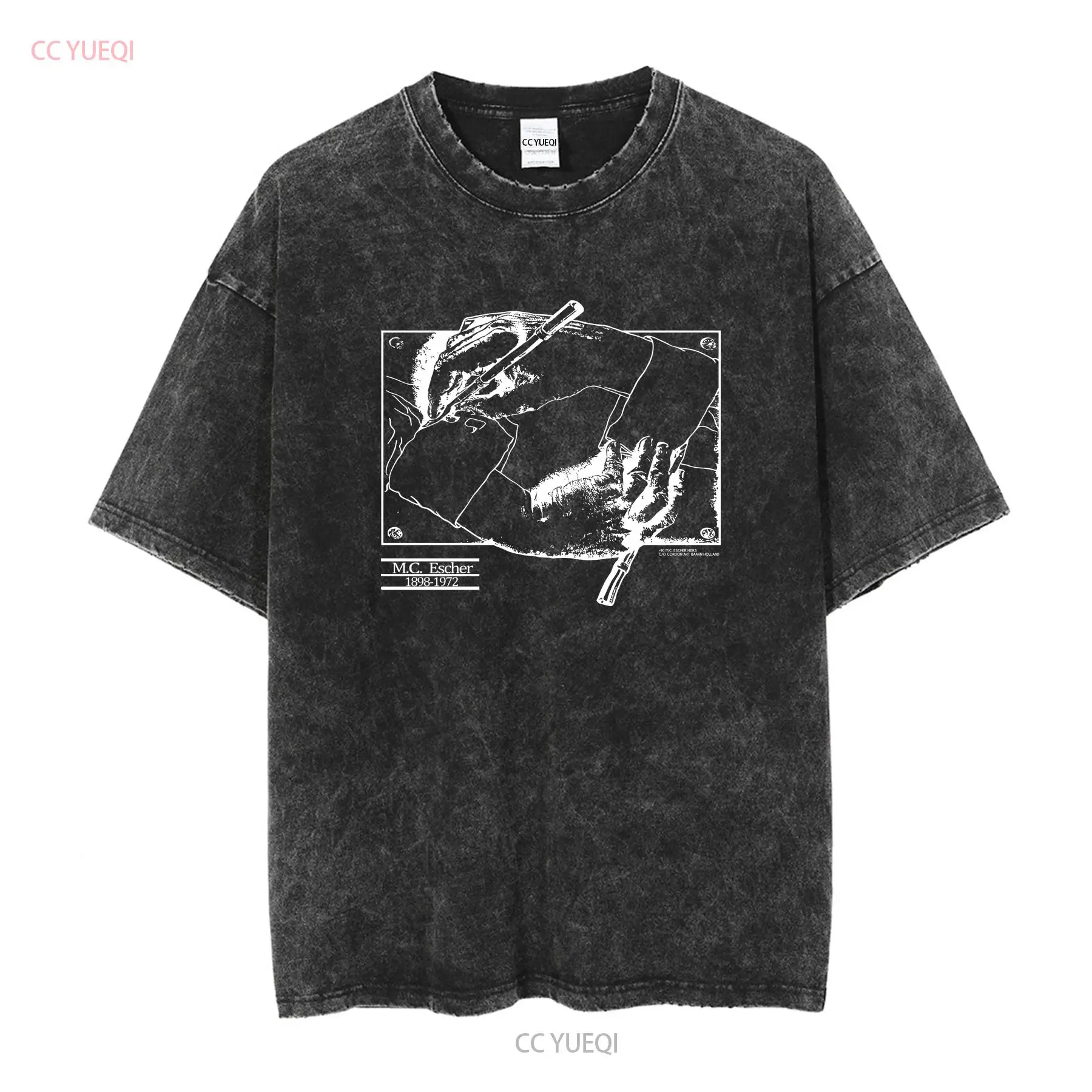 Vintage 1990 MC Escher T Shirt - Vintage Fashion Sketches ulasan dan harga