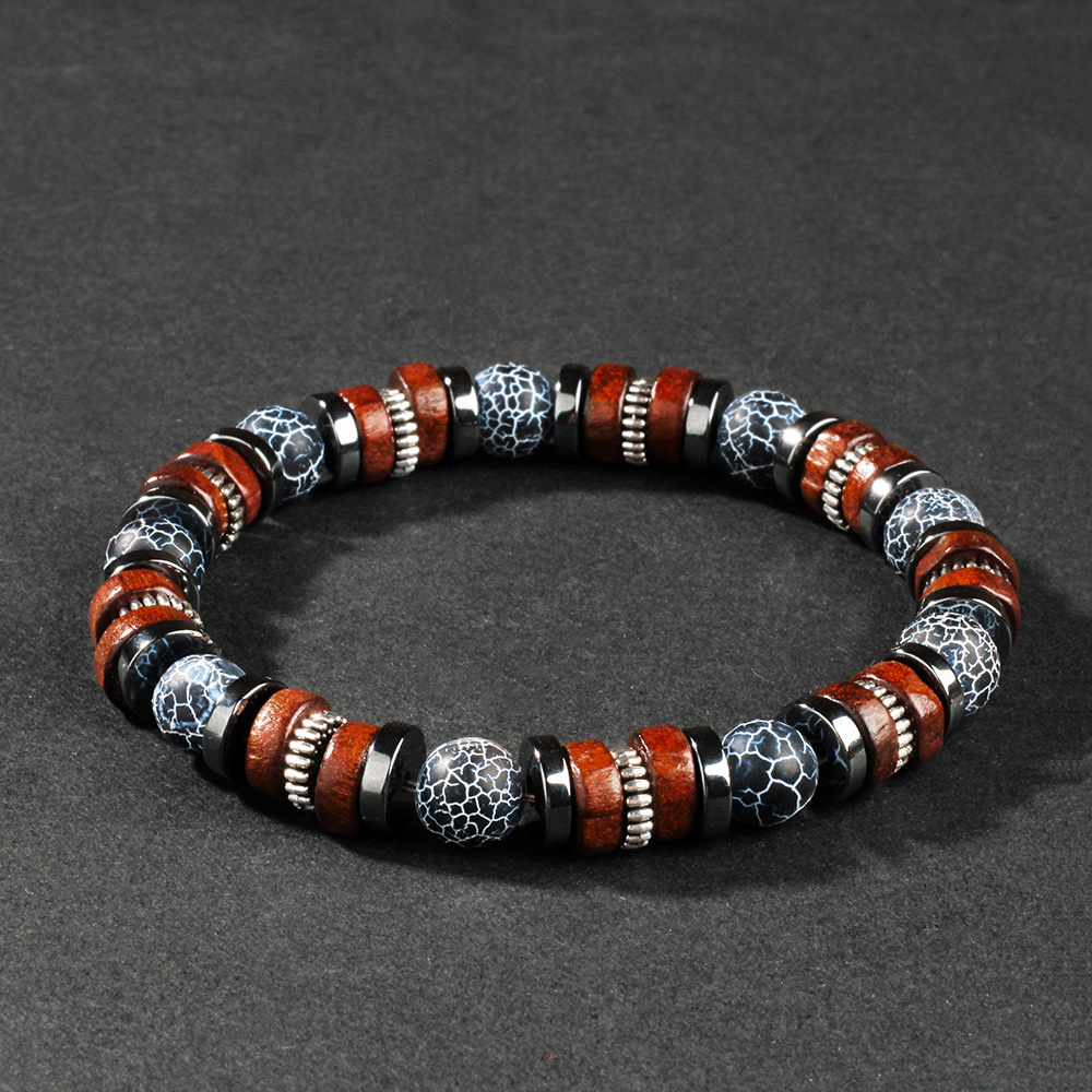 Weathered agate bracelet men n - Vintage Fashion Outfits Men ulasan dan harga