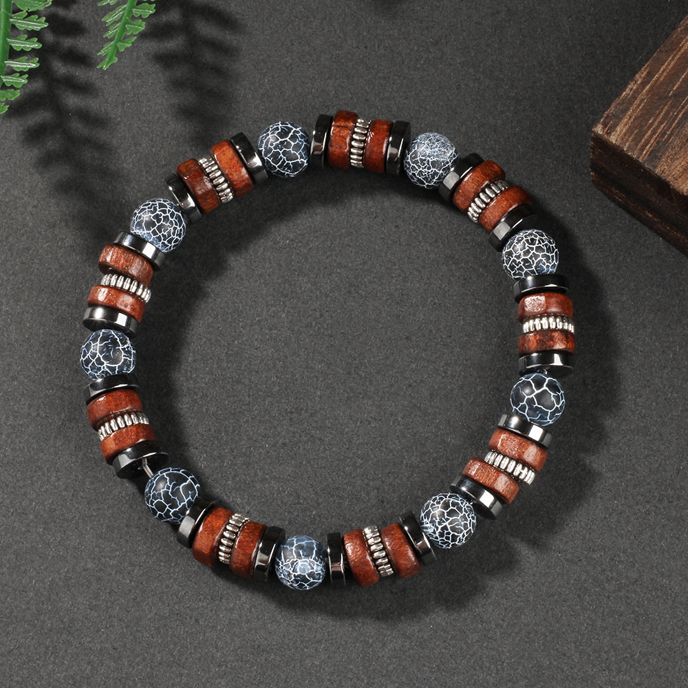 Weathered agate bracelet men n - Vintage Fashion Outfits Men ulasan dan harga