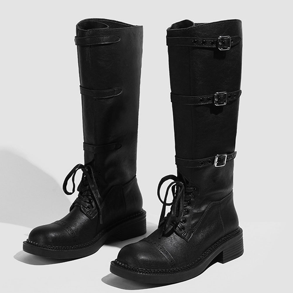 Women's Knee High Boots Vintag - Vintage Fashion Boots ulasan dan harga