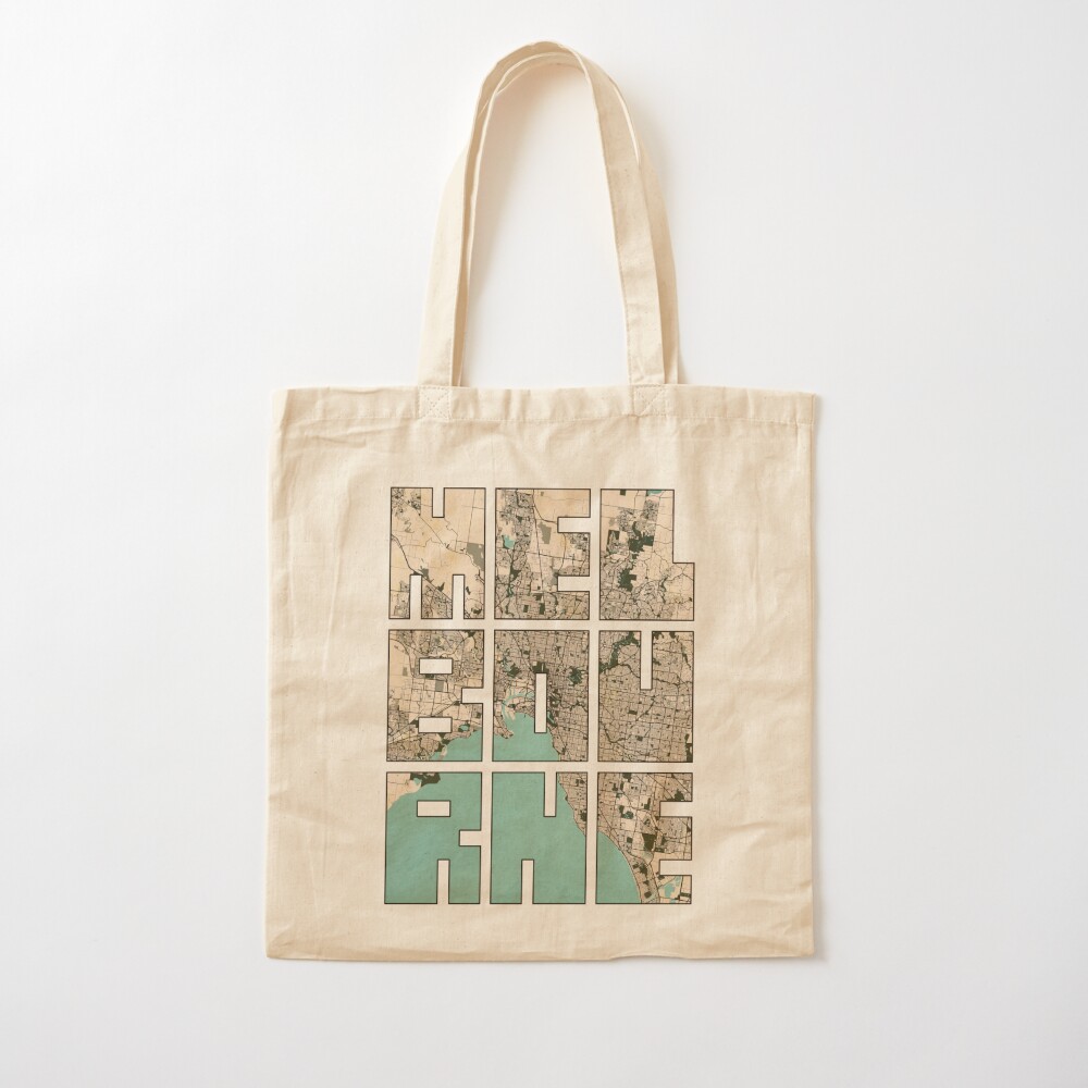 Melbourne City Map of Australi - Vintage Fashion Melbourne ulasan dan harga