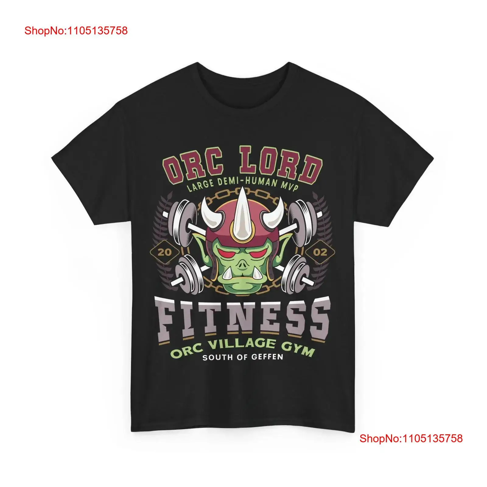 Geffen Orc Village Fitness T S - Vintage Fashion Video ulasan dan harga