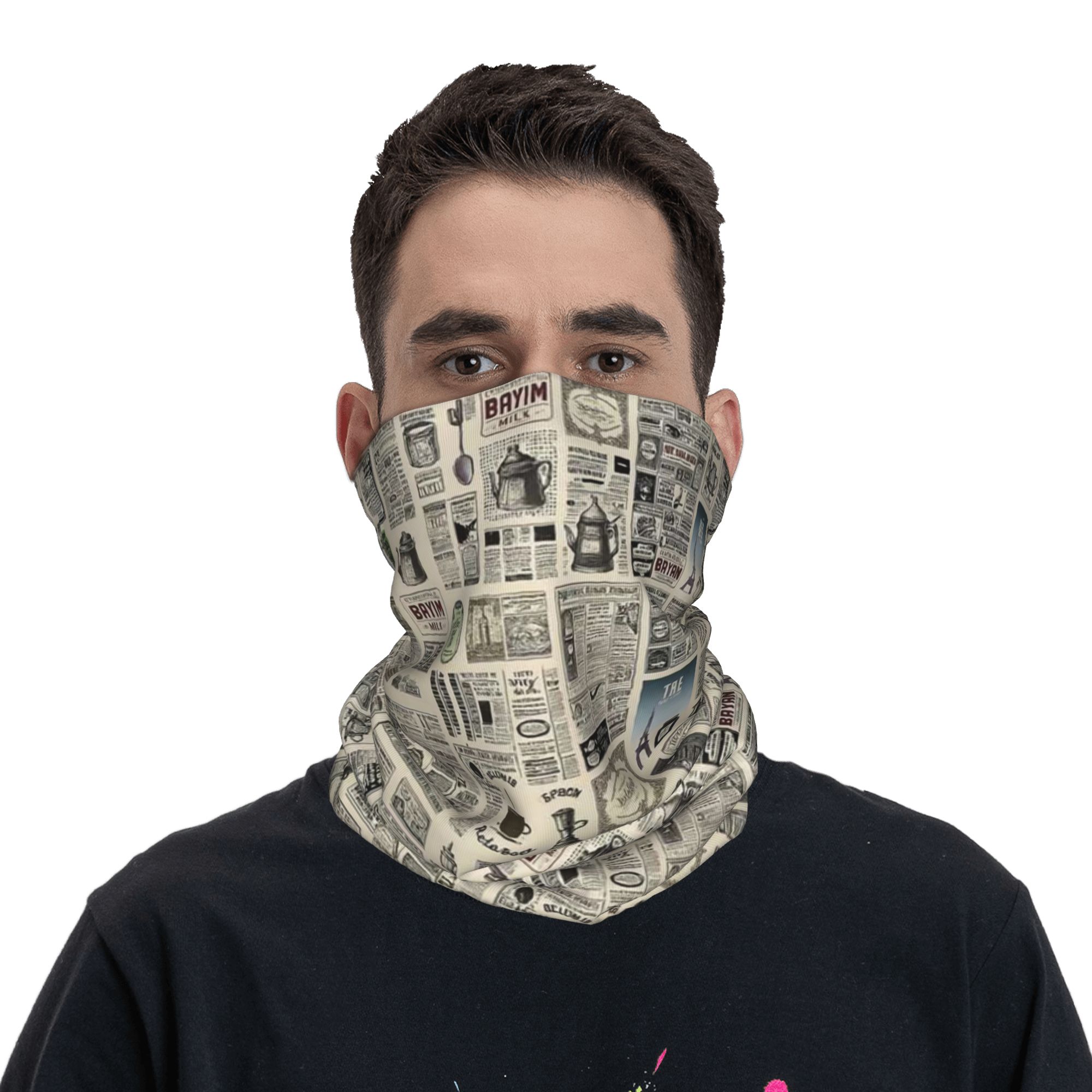 Vintage Newspaper Pattern Band - Vintage Fashion Newspaper ulasan dan harga