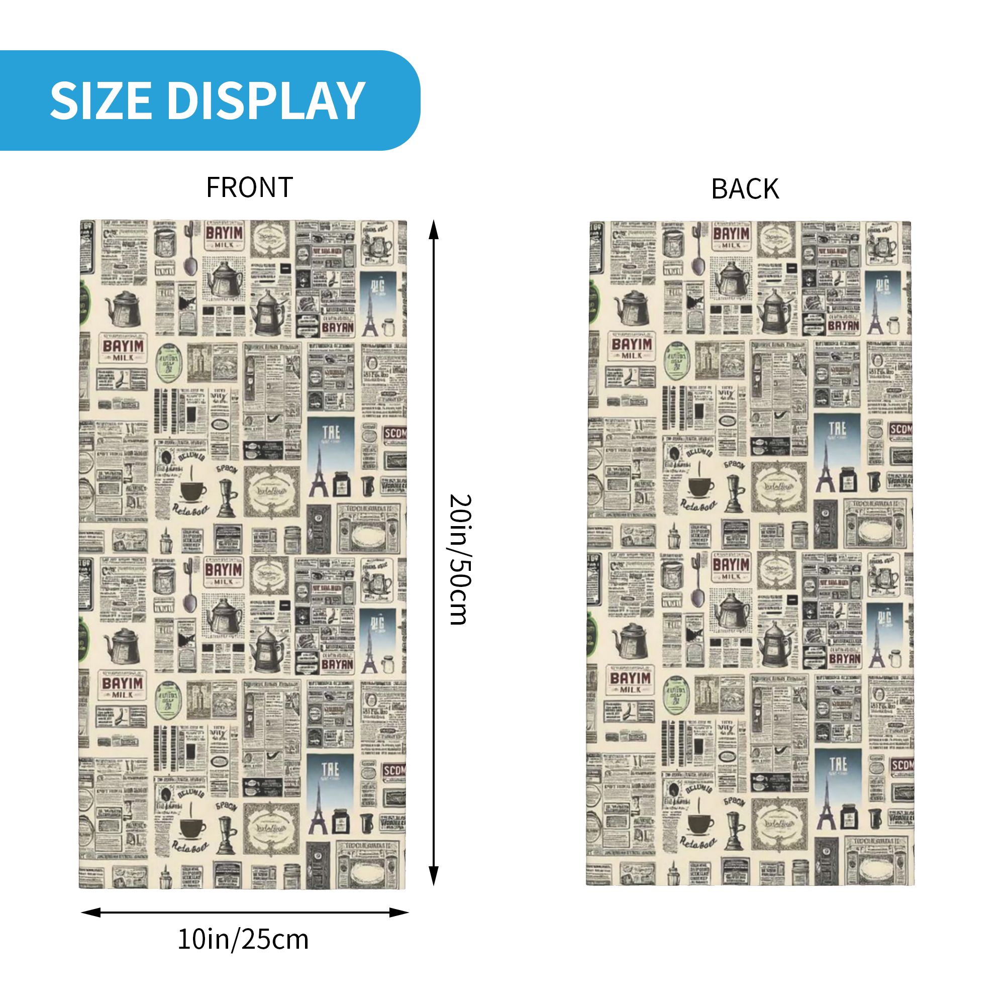 Vintage Newspaper Pattern Band - Vintage Fashion Newspaper ulasan dan harga