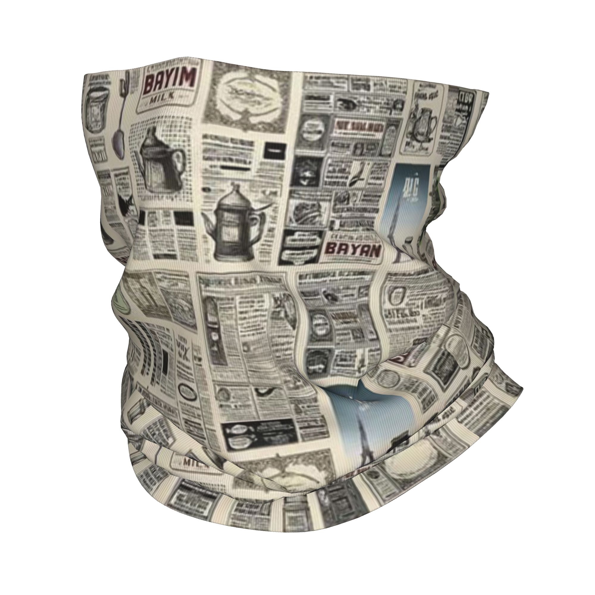 Vintage Newspaper Pattern Band - Vintage Fashion Newspaper ulasan dan harga