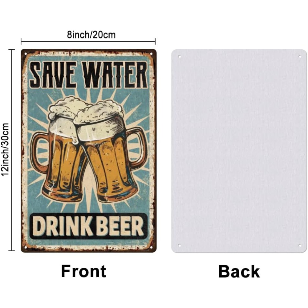 1 pc Beer Metal Sign Bar Tin S - Vintage Fashion Posters ulasan dan harga
