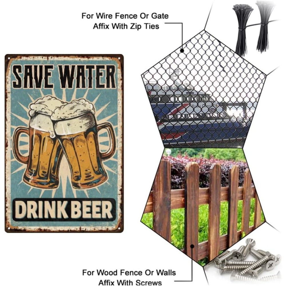 1 pc Beer Metal Sign Bar Tin S - Vintage Fashion Posters ulasan dan harga