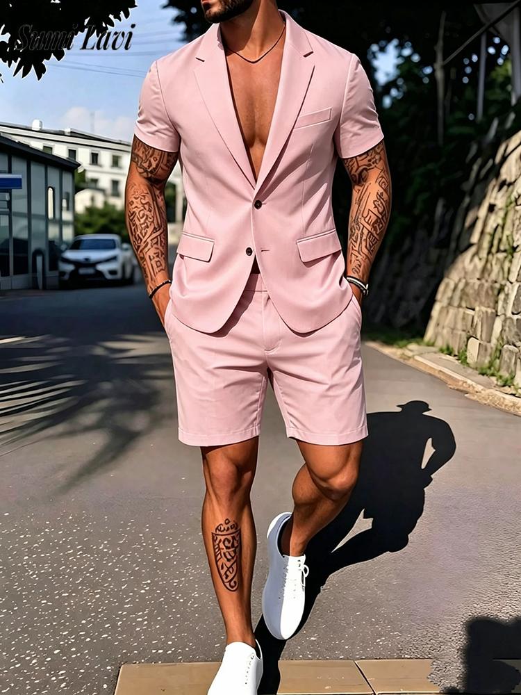 Casual Mens Solid Color Slim B - Vintage Fashion Outfits Men ulasan dan harga