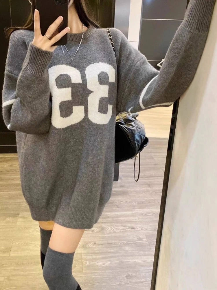 Y2K Vintage Knitted Sweater Wo - Vintage Fashion Streetwear ulasan dan harga