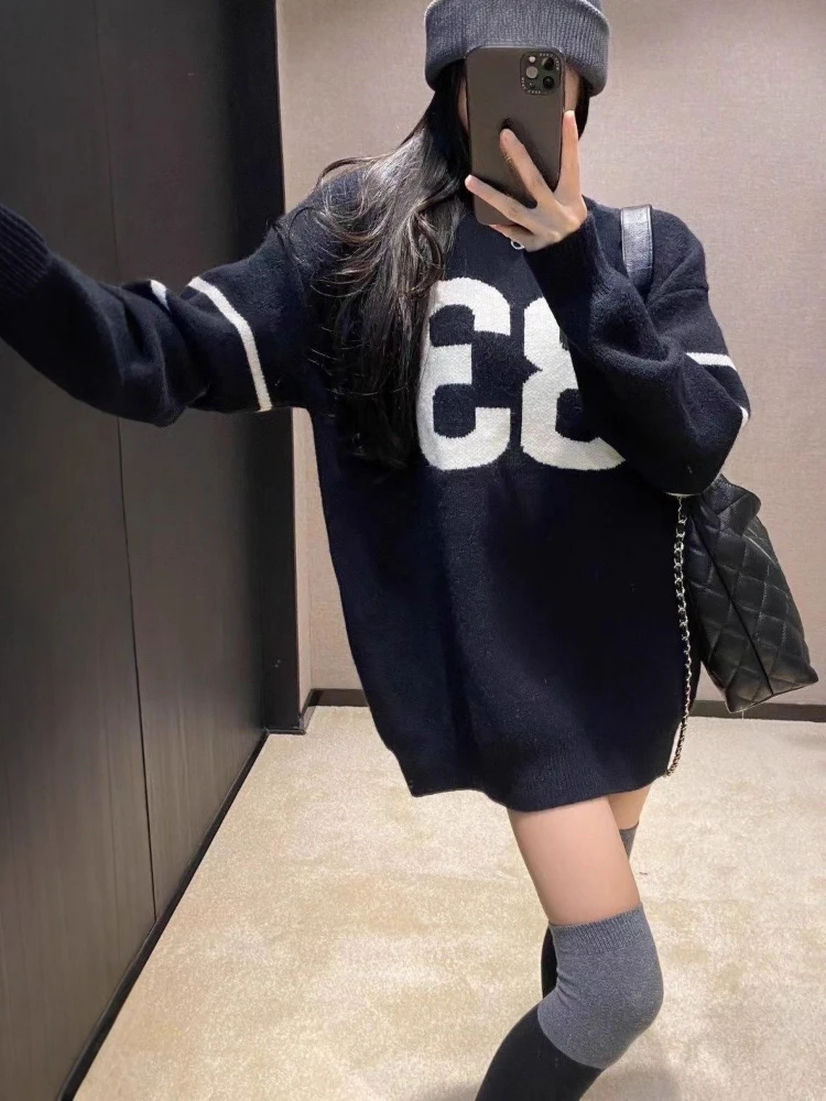 Y2K Vintage Knitted Sweater Wo - Vintage Fashion Streetwear ulasan dan harga