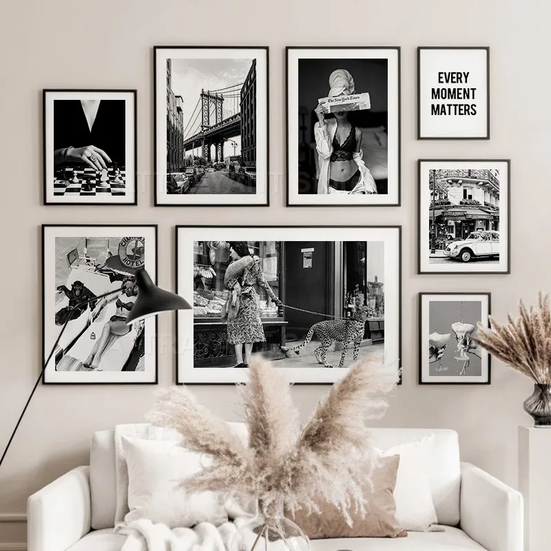 Black and White Vintage Wall A - Vintage Fashion Sketches ulasan dan harga