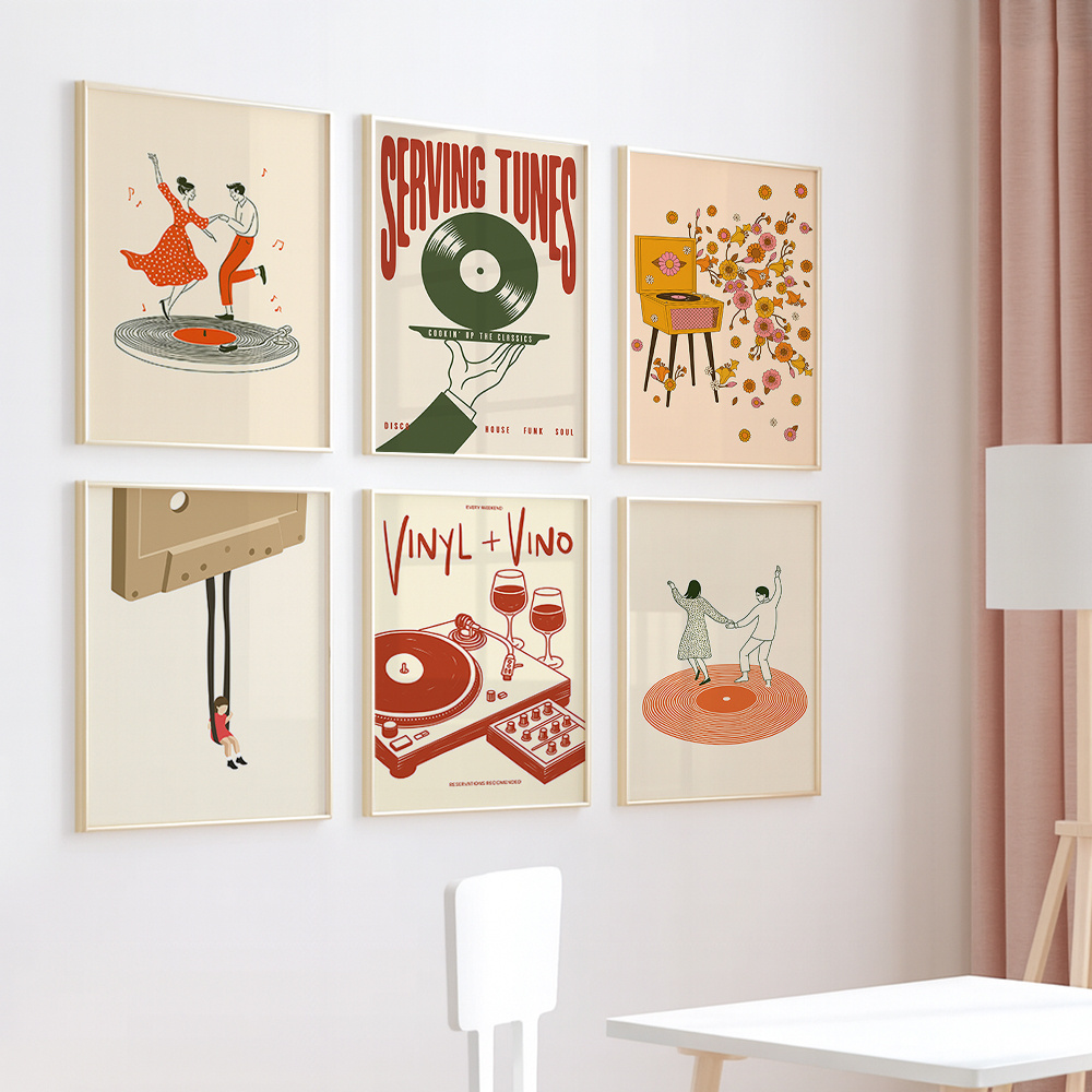 1pc Vintage Music Canvas Poste - Vintage Fashion Posters ulasan dan harga