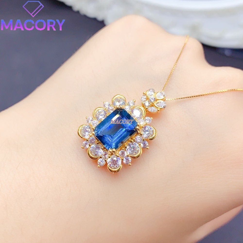 Natural London Blue Topaz Pend - Vintage Fashion London ulasan dan harga