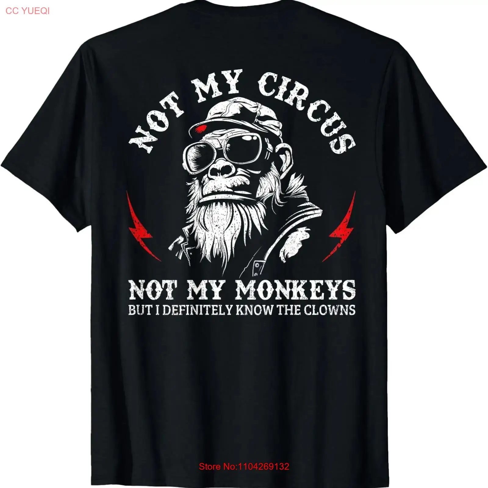 Not My Circus Monkeys Funny Go - Vintage Flannel Shirt ulasan dan harga