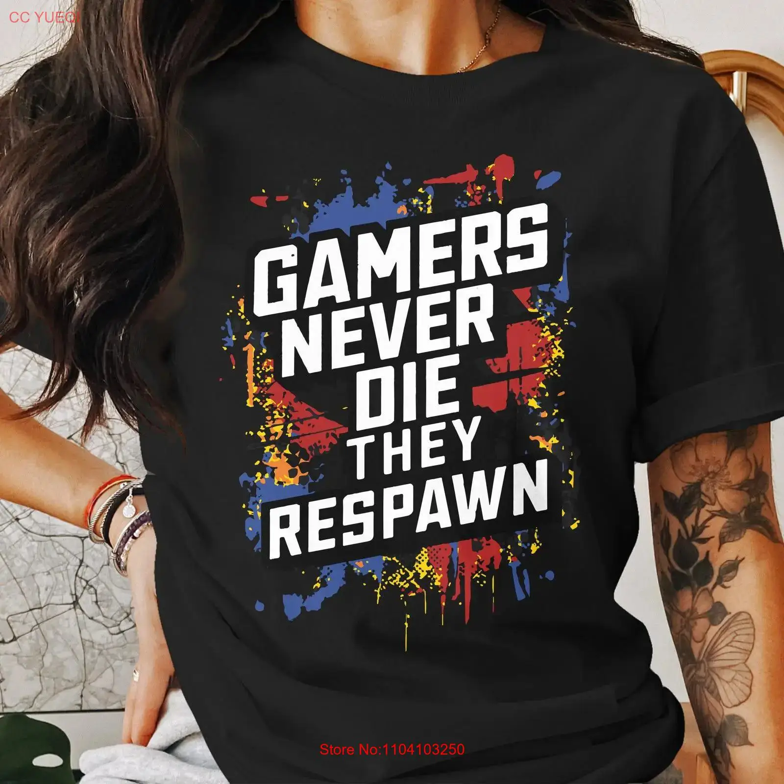 Gamers Never Die They Respawn  - Vintage Fashion Video ulasan dan harga