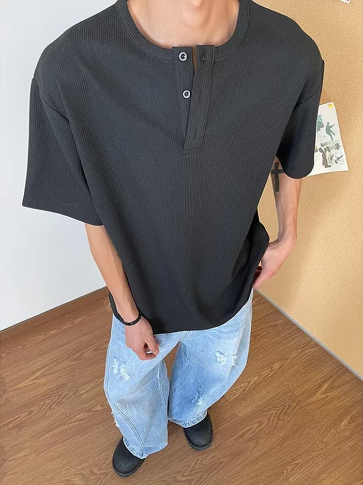 Retro Y2K Subculture Print Sho - Vintage Fashion Outfits Men ulasan dan harga