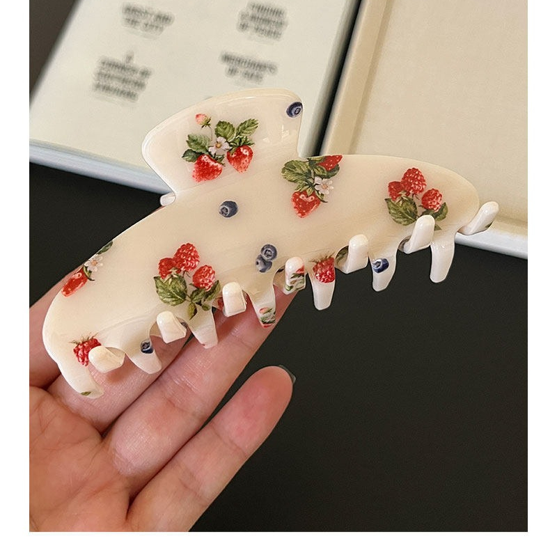 Vintage Flower Acetate Hair Cl - Vintage Fashion Ai ulasan dan harga