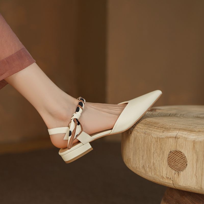 Summer French Pointy Women's S - Vintage Fashion Style Female ulasan dan harga
