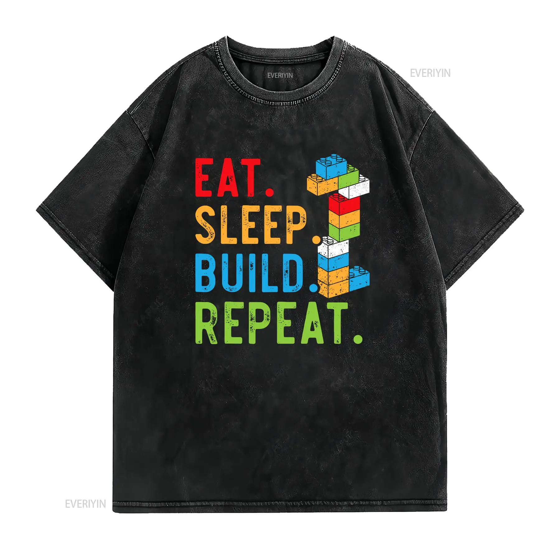 Eat Sleep Build Repeat Master  - Vintage Fashion Build ulasan dan harga