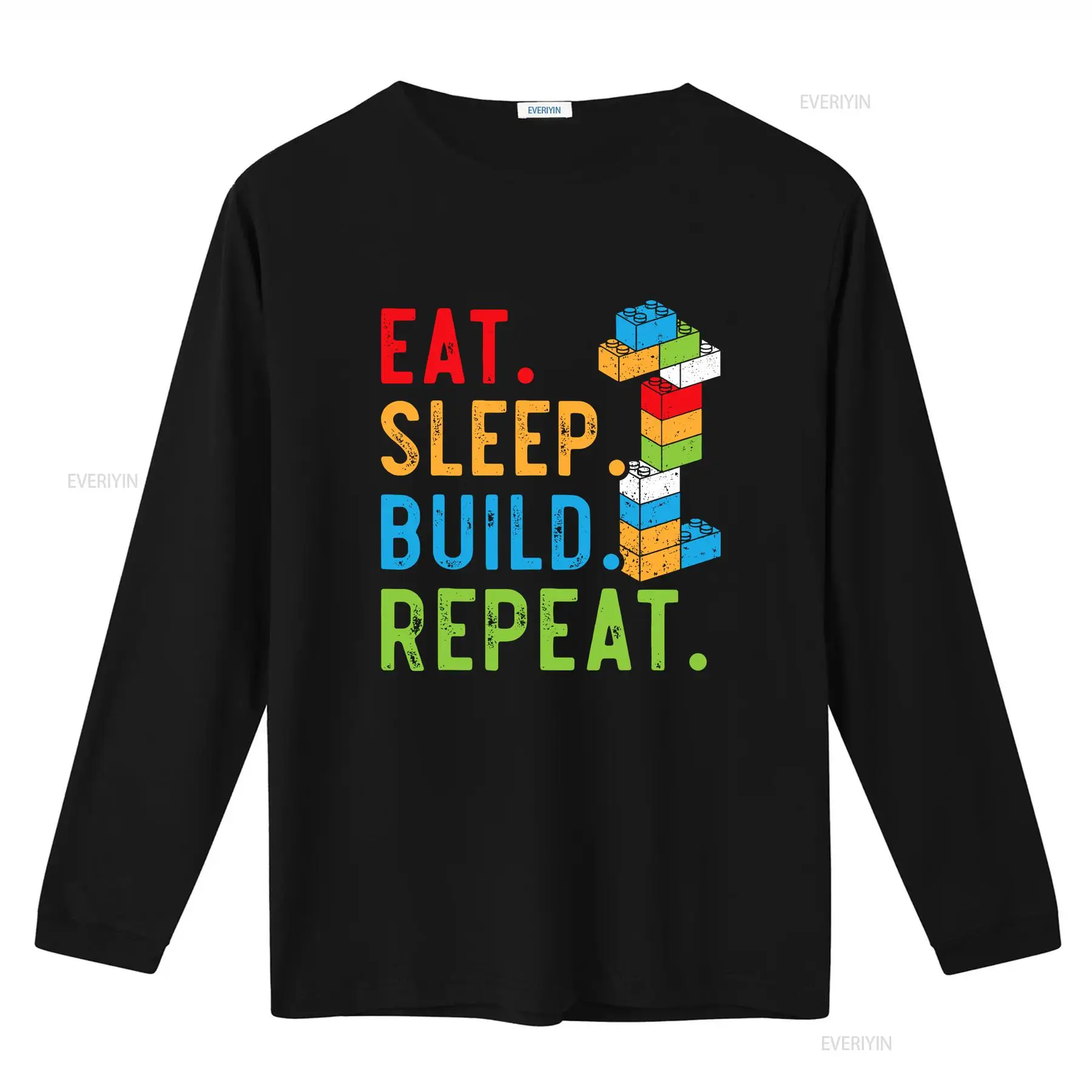 Eat Sleep Build Repeat Master  - Vintage Fashion Build ulasan dan harga
