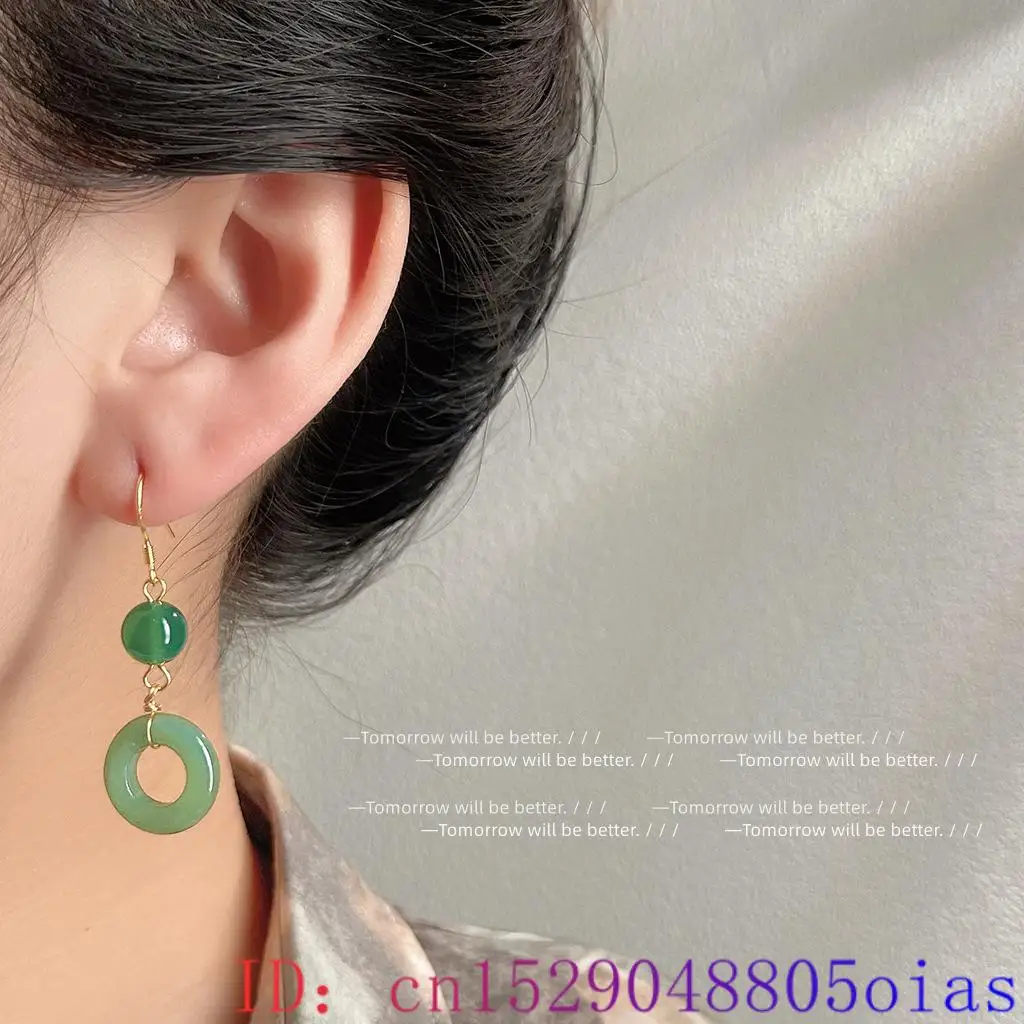 Green Real Jade Ring Earrings  - Vintage Fashion Ai ulasan dan harga