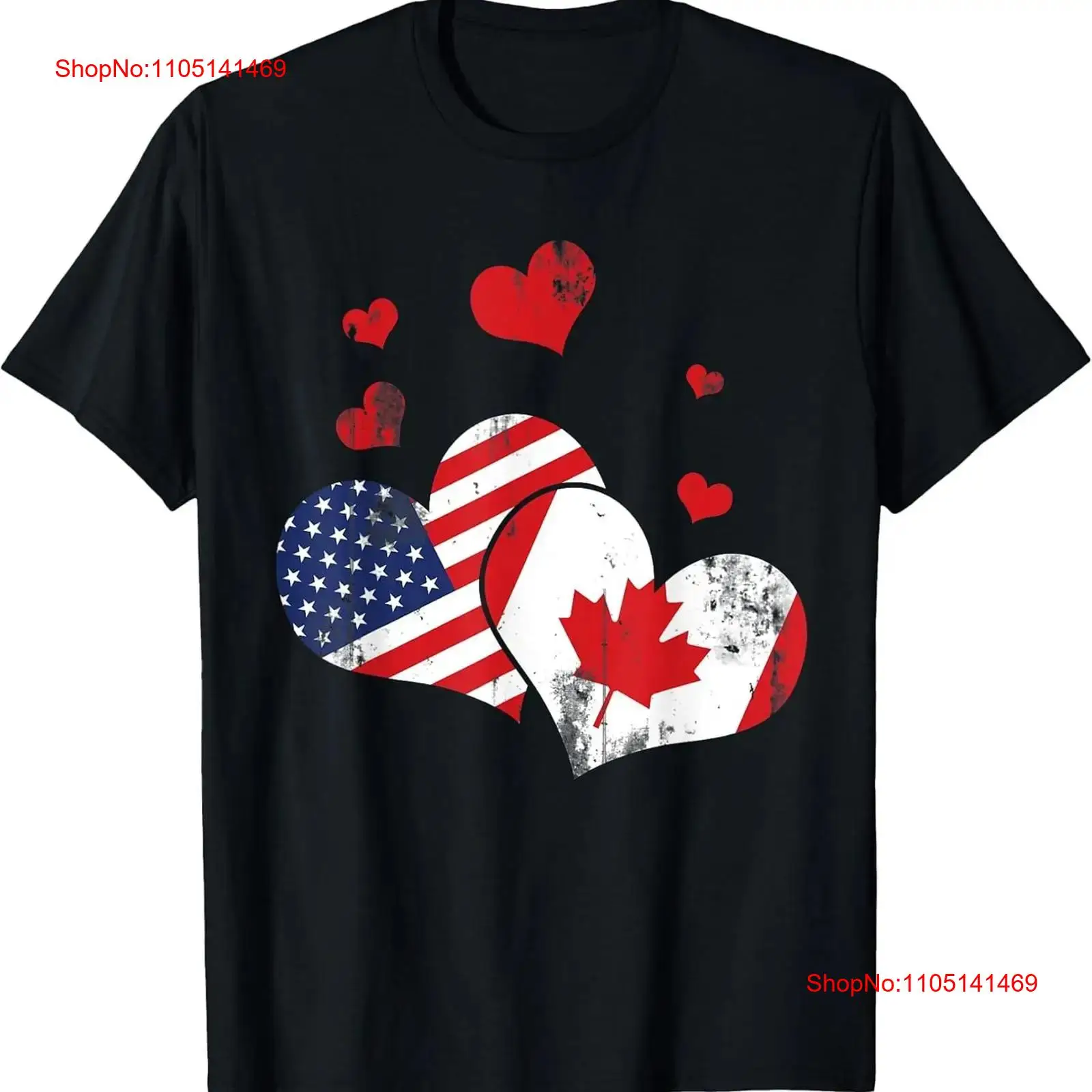 Patriotic Canadian USA Flag Lo - Vintage Fashion Canada ulasan dan harga