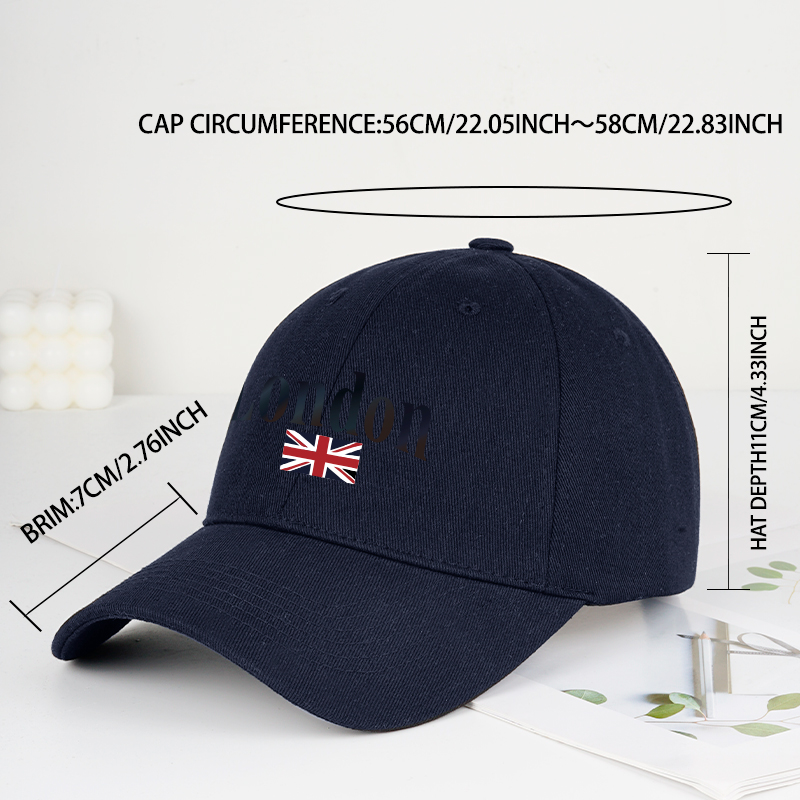 London Union Jack Print Baseba - Vintage Fashion London ulasan dan harga