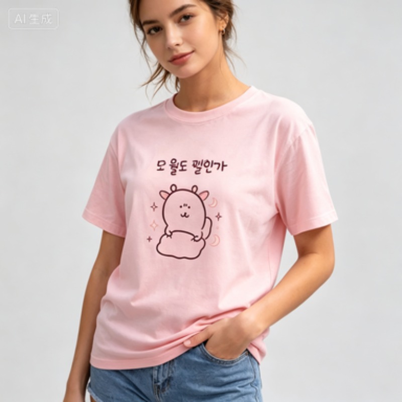 Women Summer Tee Korean Style  - Vintage Fashion Sketches ulasan dan harga
