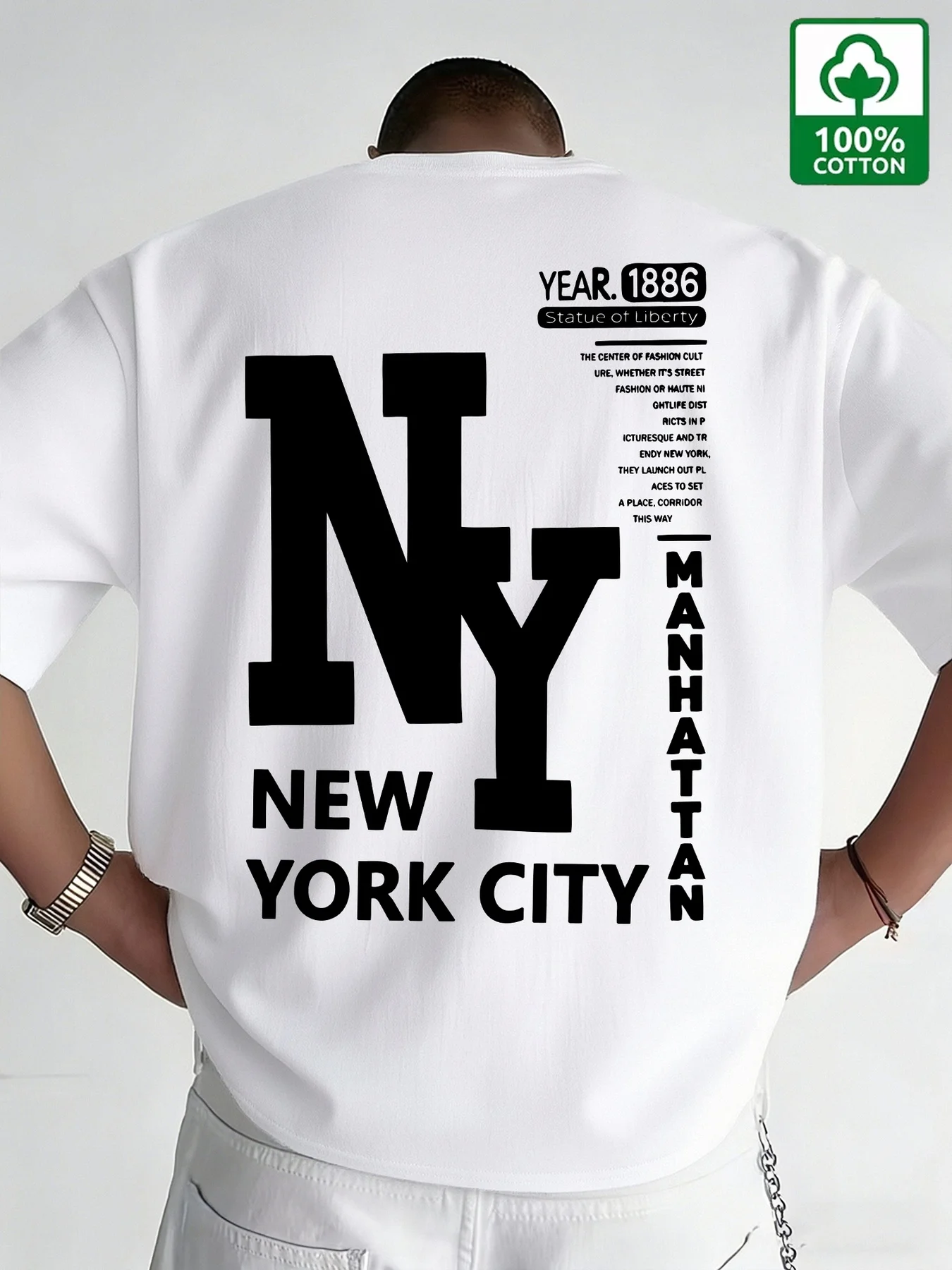 Men NYC T Shirt Cotton New Yor - Vintage Fashion Nyc ulasan dan harga