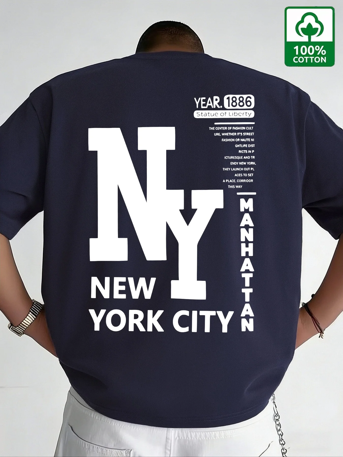 Men NYC T Shirt Cotton New Yor - Vintage Fashion Nyc ulasan dan harga