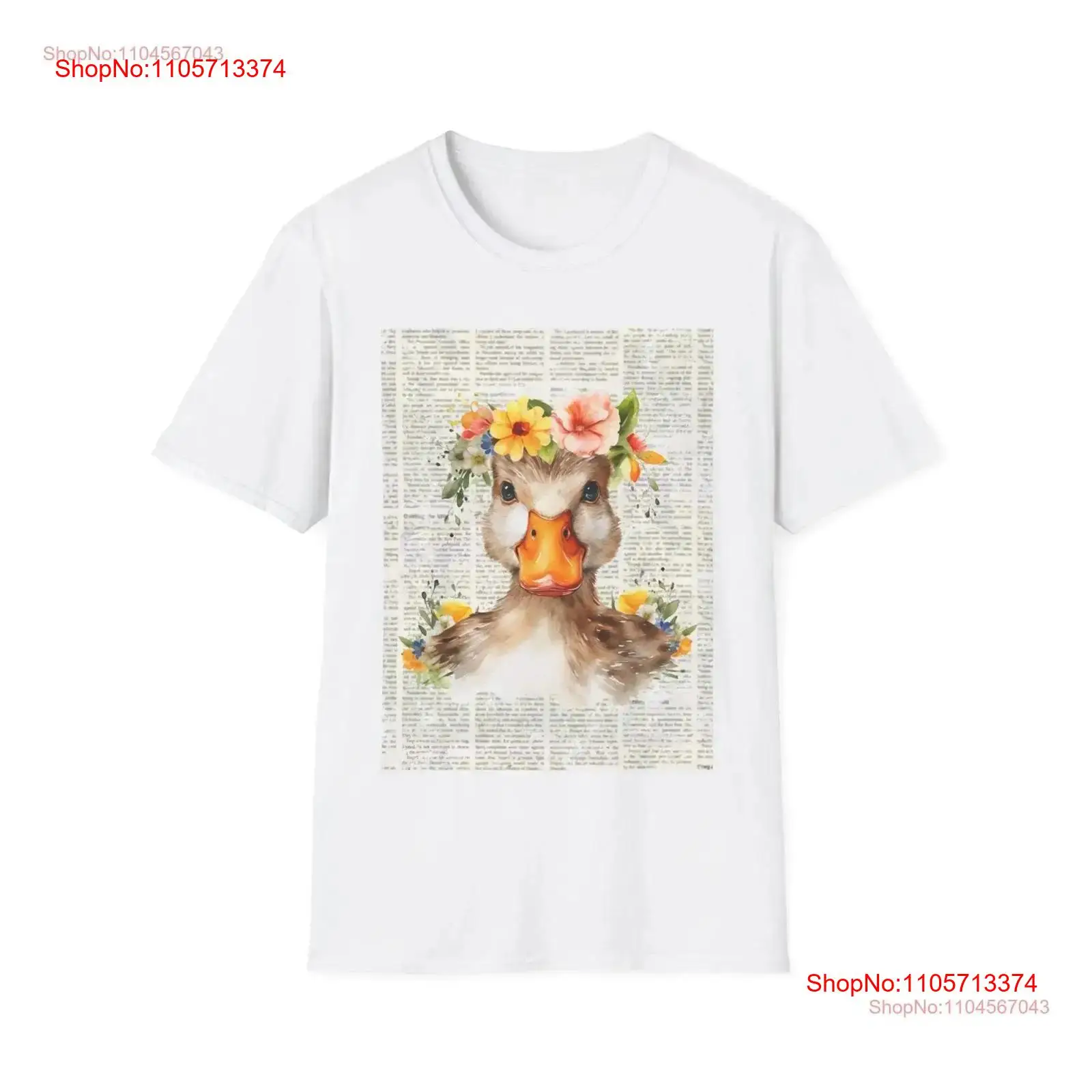 Softstyle T Shirt Duck shirts  - Vintage Fashion Newspaper ulasan dan harga