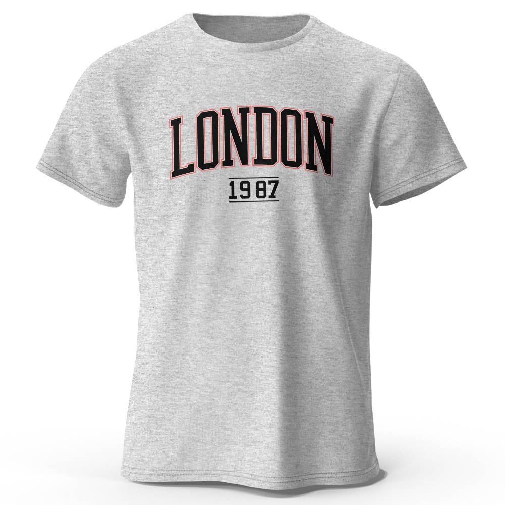 Men's London 1987 Vintage T-sh - Vintage Fashion London ulasan dan harga