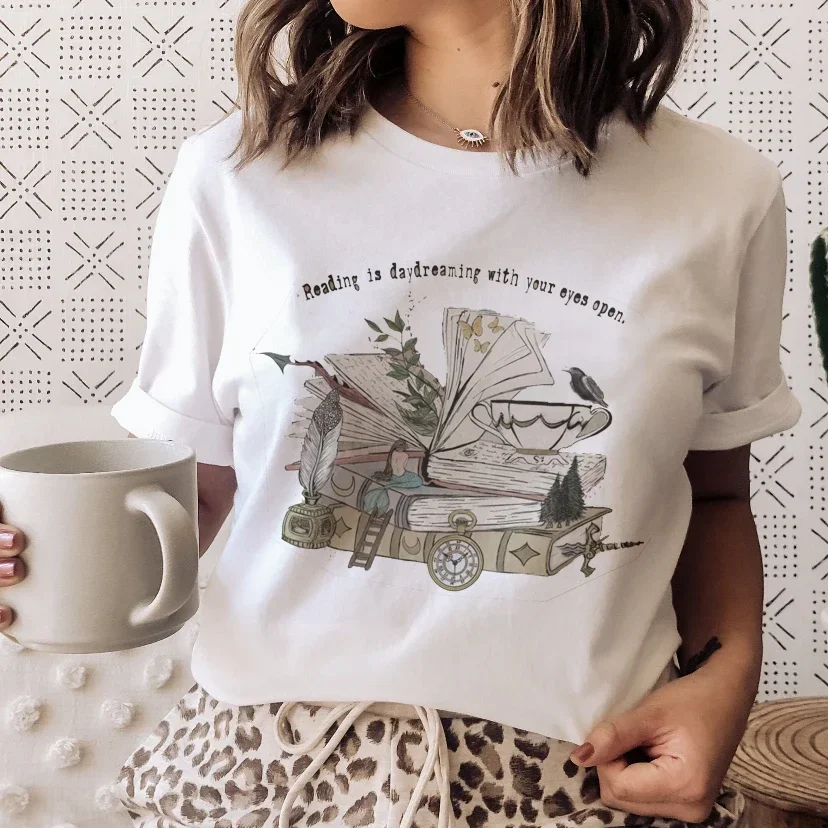 Books Cats Tarot Vintage Tee F - Vintage Fashion Books ulasan dan harga