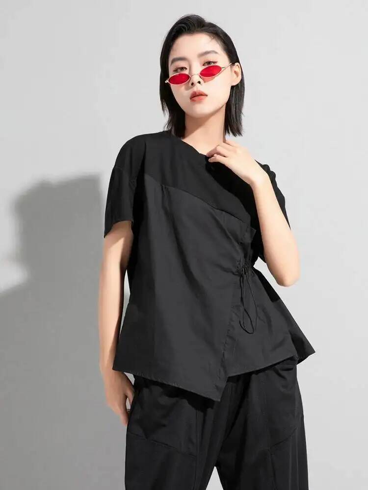 Waist Women Black Drawstring B - Vintage Fashion Build ulasan dan harga