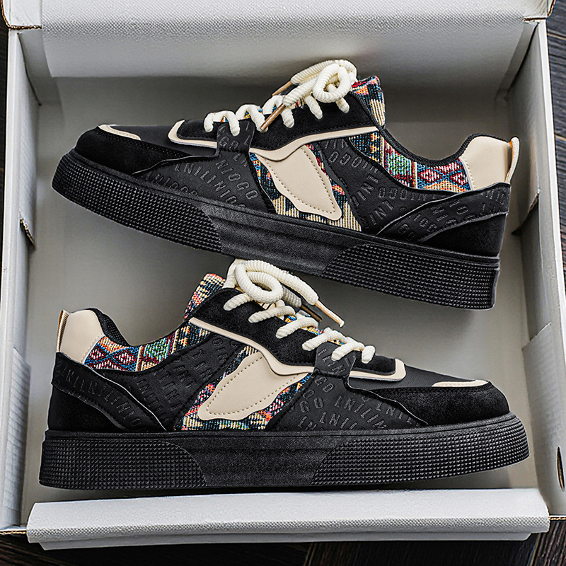 Men's Vintage Patchwork Platfo - Vintage Fashion Streetwear ulasan dan harga